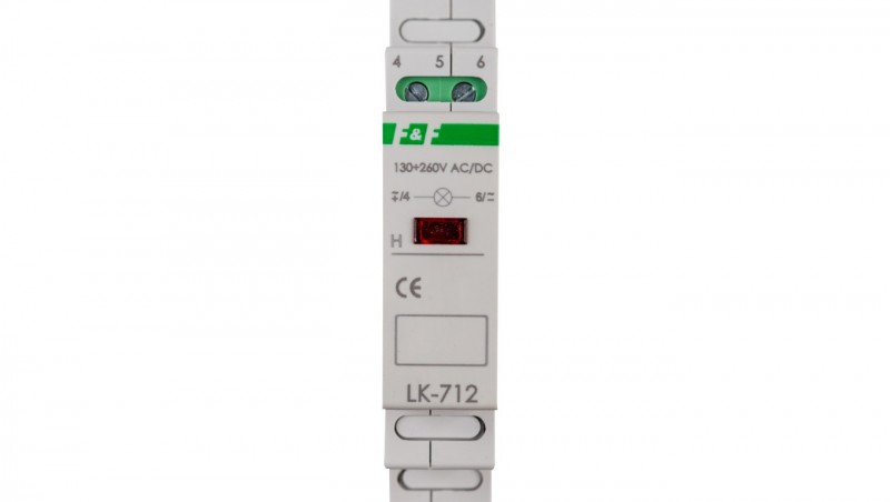 Lampka modułowa czerwona 130-260V AC/DC LK-712R-130-260V