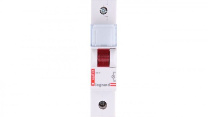 Lampka modułowa czerwona 230-250V AC L311 604078 Lampka modułowa czerwona 230-250V AC L311 604078