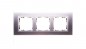 Simon 82 Ramka potrójna pozioma metalowa aluminium/ ramka pośrednia aluminium mat 82937-33 Simon 82 Ramka potrójna pozioma metalowa aluminium/ ramka pośrednia aluminium mat 82937-33