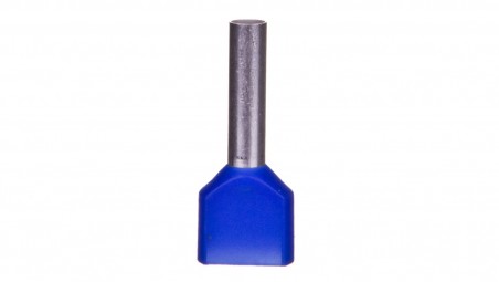 Końcówka tulejkowa izolowana TID 2x2,5mm2/13mm niebieska cynowana TID2x2,5L13 /100szt.