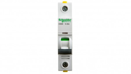 Wyłącznik nadprądowy 1P D 25A 6kA AC iC60N-D25 A9F05125