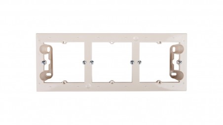 Simon 54 Premium Puszka natynkowa potrójna płytka kremowa DPN3/41