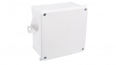 Puszka n/t hermetyczna pusta 112x112x63mm IP55 biała N 110x110 35130206