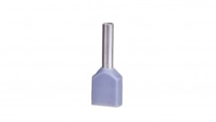 Końcówka tulejkowa izolowana TID 2x0,75mm2/8mm szara cynowana 00652 TID2x0,75L8 /100szt.