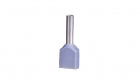 Końcówka tulejkowa izolowana TID 2x0,75mm2/8mm szara cynowana 00652 TID2x0,75L8 /100szt.
