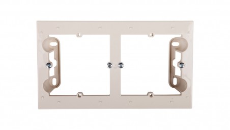 Simon 54 Premium Puszka natynkowa podwójna płytka kremowa DPN2/41