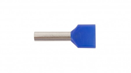 Końcówka tulejkowa izolowana HI 2X2,5/13 niebieska E08KH-02020101801 /100szt.