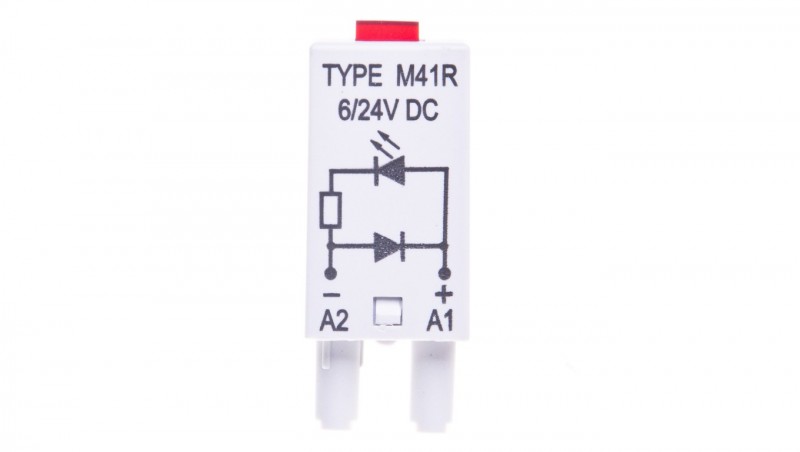 Moduł sygnalizacyjny LD (diody: LED czerwony + D) 6-24V DC M41R szary 854842