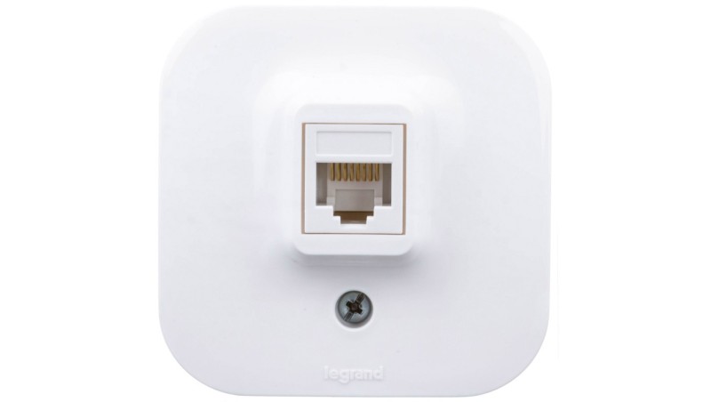 FORIX Gniazdo komputerowe pojedyncze RJ45 kat.5e UTP białe 782424 FORIX Gniazdo komputerowe pojedyncze RJ45 kat.5e UTP białe 782424