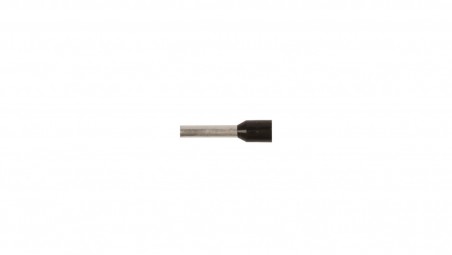 Końcówka tulejkowa izolowana TI 1,5mm2/10mm czarna cynowana TI1,5L10 /100szt.