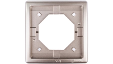 Simon Basic Standard Ramka bryzgoszczelna pojedyncza IP44 z uszczelką satynowa BMR1B/29