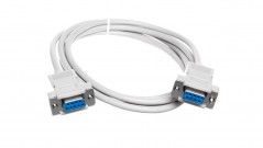 Kabel połączeniowy RS232 null-modem Typ DSUB9/DSUB9, Ż/Ż beżowy 1,8m AK-610100-018-E