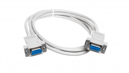 Kabel połączeniowy RS232 null-modem Typ DSUB9/DSUB9, Ż/Ż beżowy 1,8m AK-610100-018-E