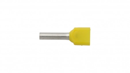 Końcówka tulejkowa izolowana HI 2X1/10 żółta E08KH-02020104921 /100szt.