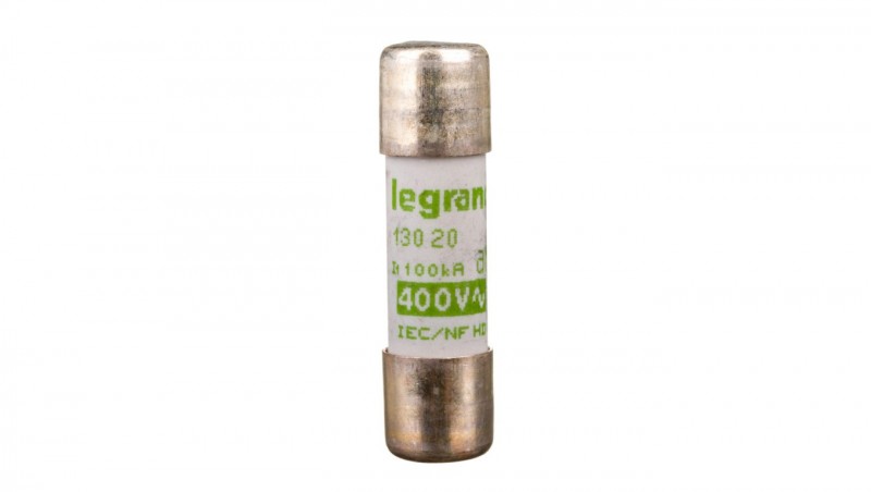 Wkładka bezpiecznikowa cylindryczna 10x38mm 20A aM 400V HPC 013020