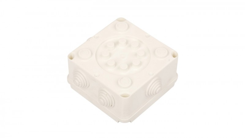 Puszka hermetyczna n/t PK-2 108x108x58mm pusta IP55 biała 0222-00 Puszka hermetyczna n/t PK-2 108x108x58mm pusta IP55 biała 0222-00