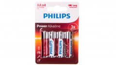 Bateria alkaliczna LR6 / AA 1,5V POWER ALKALINE LR6P4B/10 /blister 4szt.