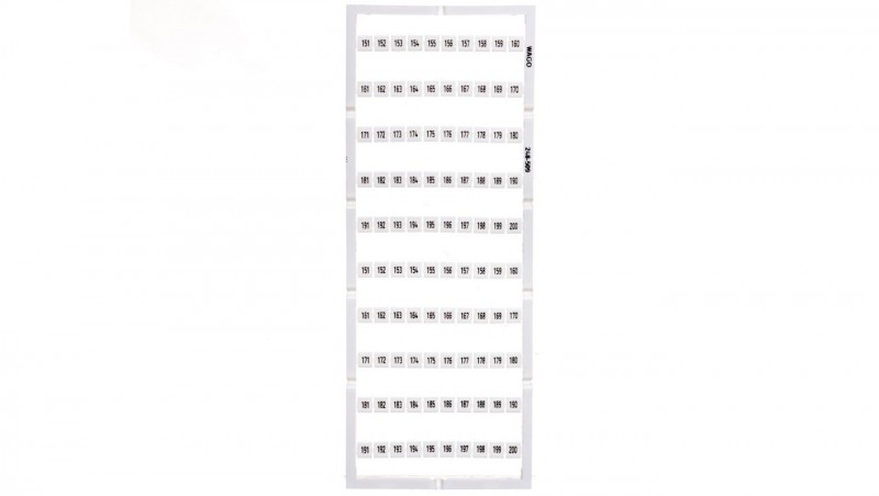 Oznaczniki Mini-WSB 2x 151-200 biały 248-509 /5szt./ Oznaczniki Mini-WSB 2x 151-200 biały 248-509 /5szt./