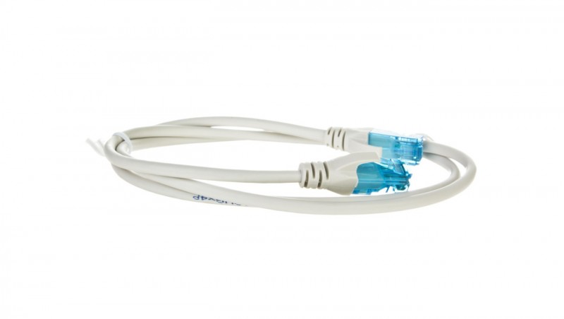 Kabel krosowy (Patch Cord) U/UTP kat.5e szary 1m DK-1512-010