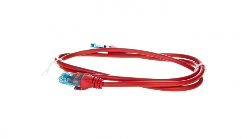 Kabel krosowy (Patch Cord) U/UTP kat.5e czerwony 1m DK-1512-010/R