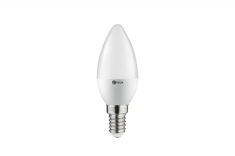 Żarówka LED E14 C30 6W 470lm 3000K AC220-240V 160st. G-Tech GT-SMGC30B-60