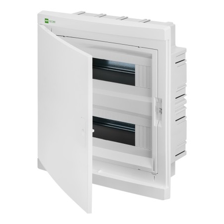 Rozdzielnica modułowa Elegant 2x12 podtynkowa IP40 PE+N drzwi białe 2435-00