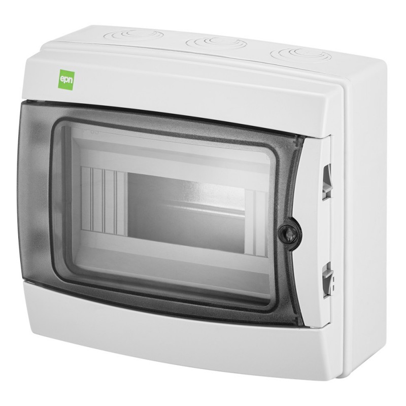 GALANT PLUS Rozdzielnica modułowa hermetyczna 1x8 natynkowa 1500V DC 1000V AC IP65 1602-01 GALANT PLUS Rozdzielnica modułowa hermetyczna 1x8 natynkowa 1500V DC 1000V AC IP65 1602-01