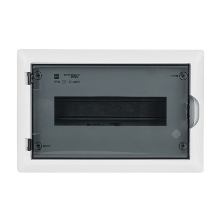 Rozdzielnica modułowa 1x12 n/t ECONOMIC BOX RN 1/12 drzwi transparentne (N+PE) IP40 2503-01