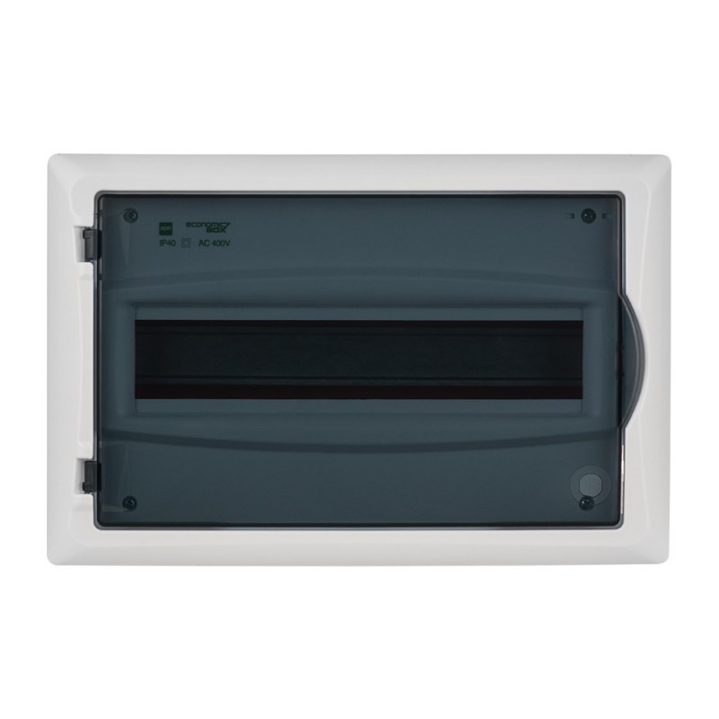 Rozdzielnica modułowa 1x12 p/t ECONOMIC BOX RP 1/12 drzwi transparentne (N+PE) IP40 2513-01 Rozdzielnica modułowa 1x12 p/t ECONOMIC BOX RP 1/12 drzwi transparentne (N+PE) IP40 2513-01
