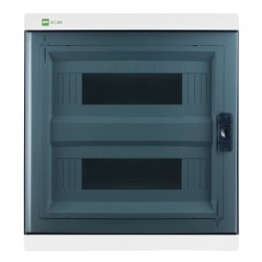 Rozdzielnica modułowa Elegant 2x12 natynkowa IP40 N+PE drzwi przezroczyste 2425-01