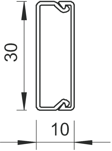 Kanał instalacyjny 30x10 WDK10030RW biały 6150780 /2m/