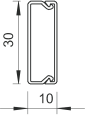 Kanał instalacyjny 30x10 WDK10030RW biały 6150780 /2m/