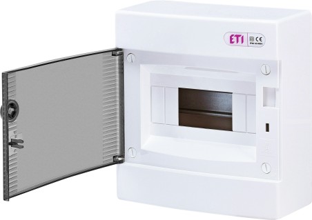 Rozdzielnica modułowa 1x8 natynkowa drzwi dymne / IP 40 400V AC / ECT8PT 001101000