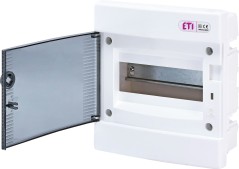 Rozdzielnica modułowa 1x8 podtynkowa /transparentna/ IP40 ECM8PT DIDO 001101010
