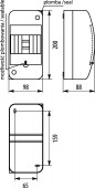 Rozdzielnica modułowa 1x4 natynkowa IP42 RNTO 4S (bez PE/N) 4.2