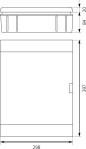 Rozdzielnica modułowa 2x12 podtynkowa IP40 SRp-24 2.5 Rozdzielnica modułowa 2x12 podtynkowa IP40 SRp-24 2.5