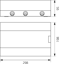 Rozdzielnica modułowa 1x12 natynkowa IP40 SRn-12/B (N+PE) 1.13