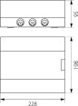 Rozdzielnica modułowa 1x8 natynkowa IP40 SRn-8/B (N+PE) 1.12 Rozdzielnica modułowa 1x8 natynkowa IP40 SRn-8/B (N+PE) 1.12