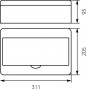 Rozdzielnica modułowa 1x12 natynkowa IP40 RN-12 Fala 7.13 Rozdzielnica modułowa 1x12 natynkowa IP40 RN-12 Fala 7.13