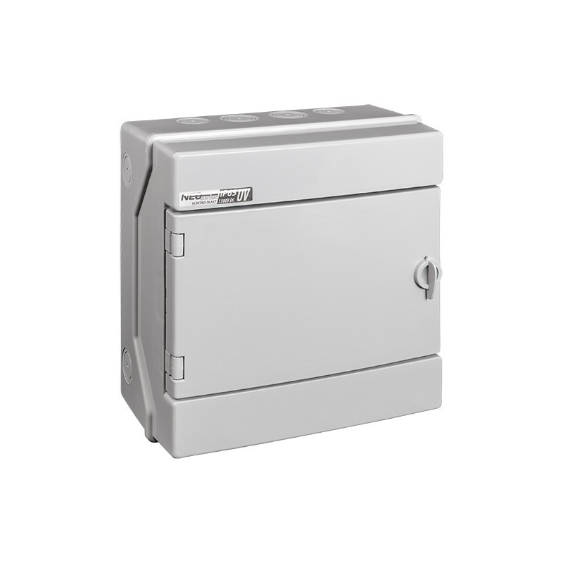 Rozdzielnica hermetyczna modułowa (500V AC, 1500V DC) 1x8 natynkowa IP65 RH-8/UV 36.908 Rozdzielnica hermetyczna modułowa (500V AC, 1500V DC) 1x8 natynkowa IP65 RH-8/UV 36.908