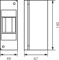 Rozdzielnica modułowa 1x2 natynkowa RNO-2 IP30 (bez PE/N) 5.1 /20szt./