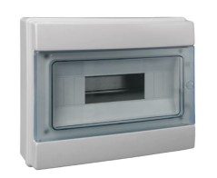 Rozdzielnia elektryczna modułowa 1x12 natynkowa z tworzywa sztucznego IP65 szara PAWBOL