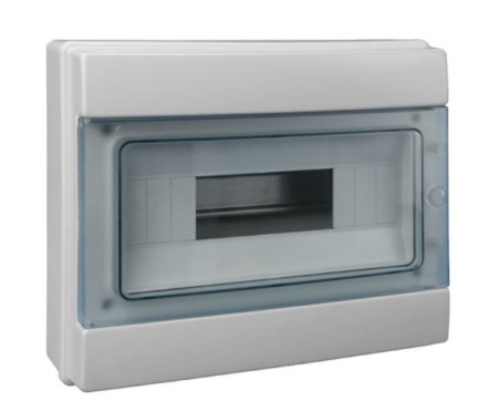 Rozdzielnia elektryczna modułowa 1x12 natynkowa z tworzywa sztucznego IP65 szara PAWBOL