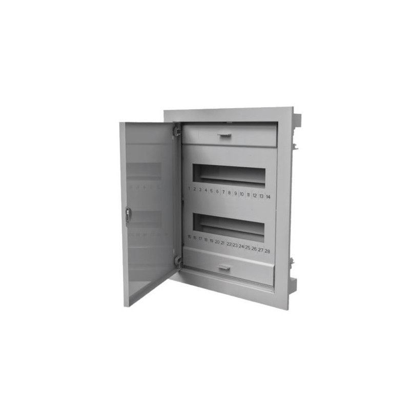 Rozdzielnica modułowa 2x12 podtynkowa RO-2 z metalowymi drzwiami IP40 (z N+PE) C.1524 Rozdzielnica modułowa 2x12 podtynkowa RO-2 z metalowymi drzwiami IP40 (z N+PE) C.1524