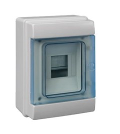 Rozdzielnia elektryczna modułowa 1x4 natynkowa z tworzywa sztucznego IP65 szara PAWBOL