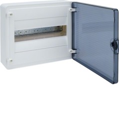 Rozdzielnia elektryczna modułowa 1x12 natynkowa z tworzywa sztucznego IP40 biała HAGER POLO