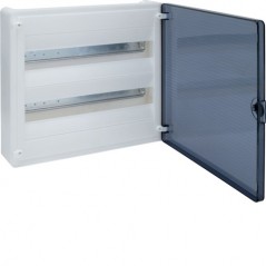 Rozdzielnia elektryczna modułowa 2x18 natynkowa z tworzywa sztucznego IP40 biała HAGER POLO