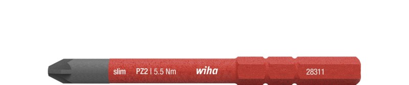 Wiha Wkrętak Bit slimBit electric Pozidriv PZ2 x 75 mm 2831122 34586 Wiha Wkrętak Bit slimBit electric Pozidriv PZ2 x 75 mm 2831122 34586