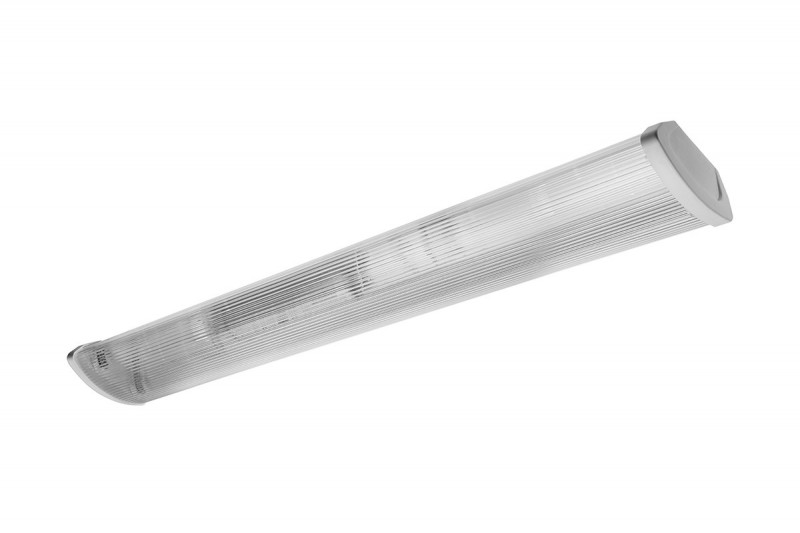Oprawa nasufitowa kloszowa ZEFIR 2x36 klosz przezroczysty, pod 2 świetlówki LED G13 T8 1200mm IP40 ABS/PC LD-OZE236-00