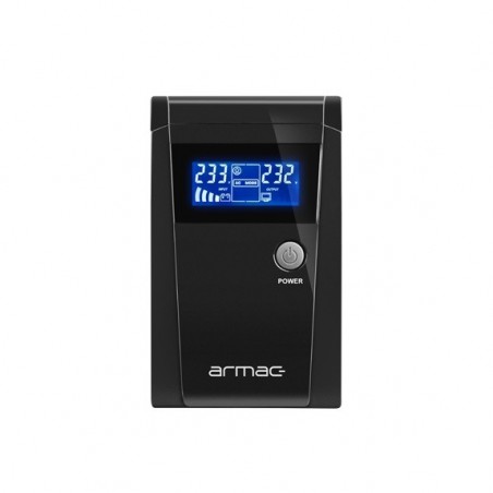 UPS 390W/650VA LINE-INTERACTIVE ARMAC OFFICE 650E LCD 2x230V metalowa obudowa O/650E/LCD